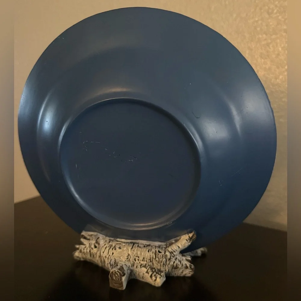 Vintage 3D Wolf Decorative Plate Sculpture | Birch Forest Wolves Wall Art | 8” - Picture 4 of 6